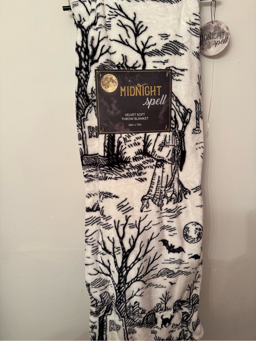 Midnight Spell Halloween Throw Blanket